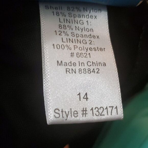 Swimsuits For All Black Ond Piece Swimsuit Size 14 - Picture 9 of 9